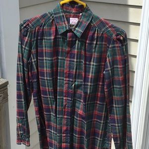 women’s Brooks Brothers plaid shirt (GUC)